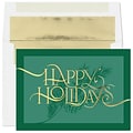 Custom Hunter Pine Cards, with Envelopes, 7 7/8 x 5 5/8  Holiday Card, 25 Cards per Set