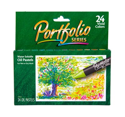 Crayola Portfolio Series Oil Pastels, Assorted Colors, 24/Box (52-3624)