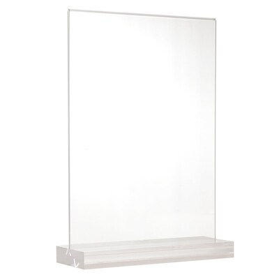 Global Printed Products Generic Holder, 5" x 7", Vertical, Table Top/Countertop, Clear Acrylic (SGNH-AB-5X7)