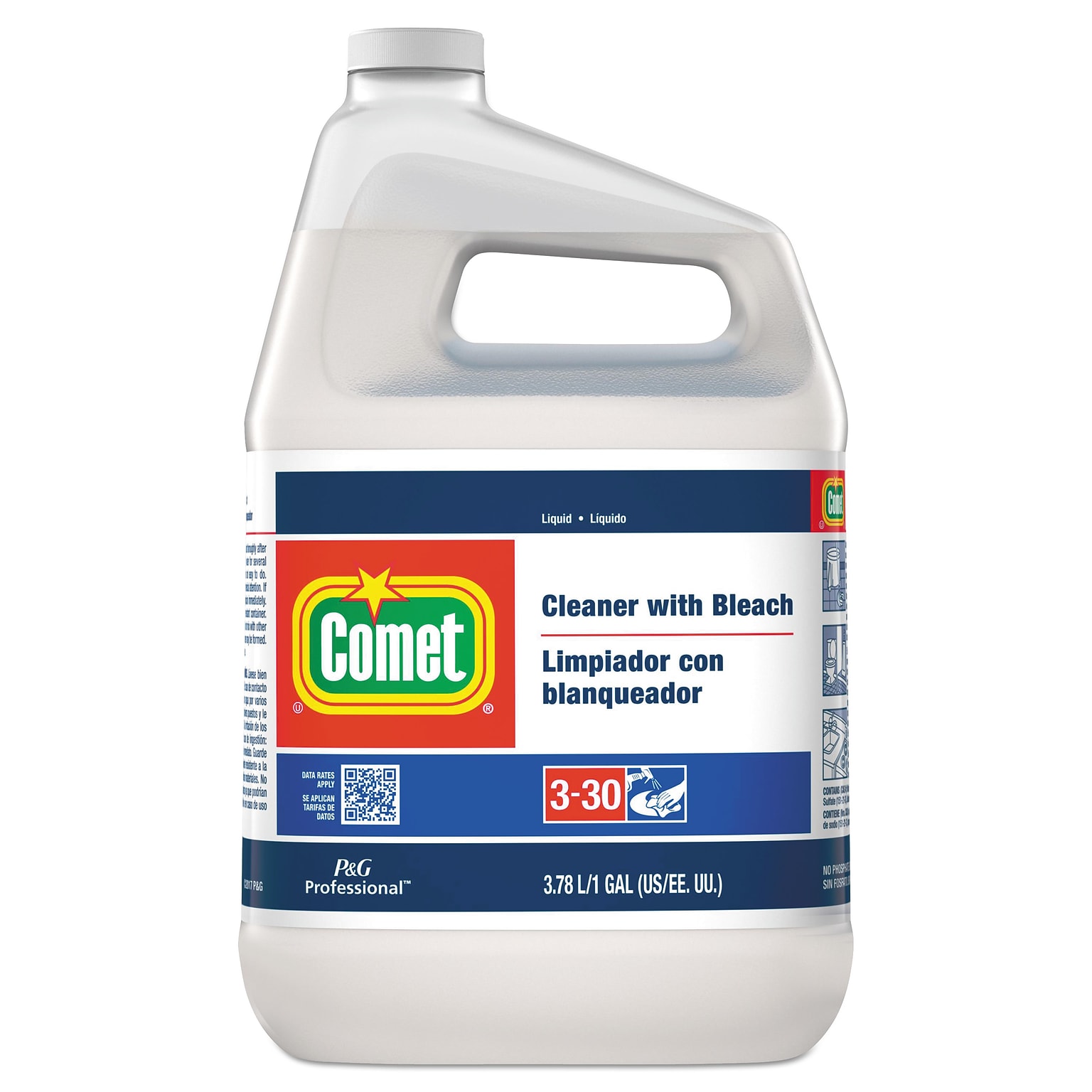 Comet All-Purpose Cleaner with Bleach, Fresh Scent, 1 gal., 3/Carton (PGC02291CT)