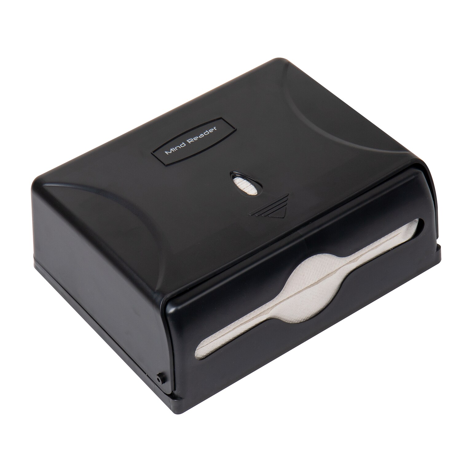 Mind Reader Folded Paper Towel Dispenser, Black (PTWIDE-BLK)