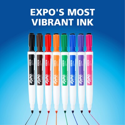 Expo Magnetic Dry Erase Markers, Fine Tip, Assorted Colors, 4/Pack (1944746)