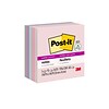 Post-it® Recycled Super Sticky Notes, 3 x 3, Wanderlust Pastels Collection, 90 Sheets/Pad, 5 Pads/