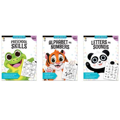 Creative Teaching Press I Can Do It! Prek Skills Workbook Pack, 6 Books (CTP8838)