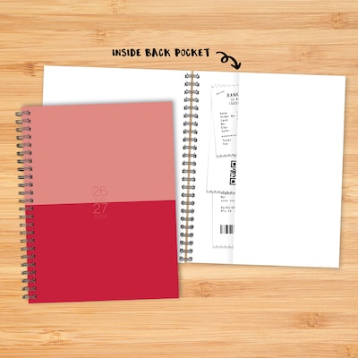 2026-2027 Willow Creek 6.5" x 8.5" Academic Year Weekly & Monthly Planner, Pink Duotone (65464)
