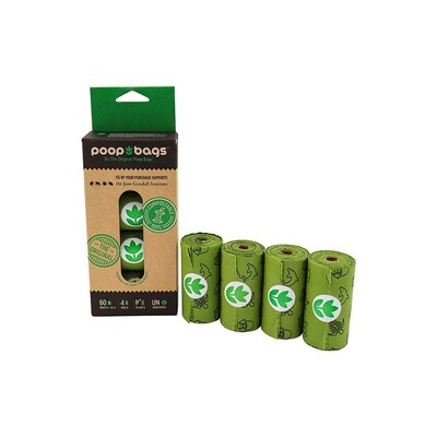 The Original Poop Bags® Compostable Dog Waste Roll, Twin Pack, 120 Count (4ROLL009)