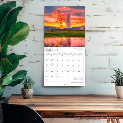 2026 BrownTrout Wyoming National Parks & Monuments 12" x 12" Monthly Wall Calendar (9798330706419)
