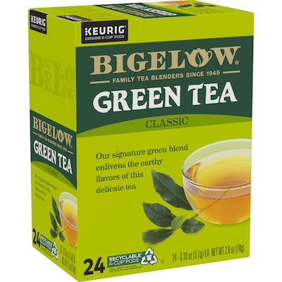 Bigelow Classic Green Tea, 0.10 oz. Keurig® K-Cup® Pods, 24/Box (6085)