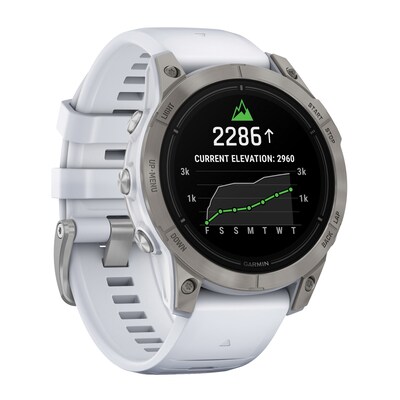 Garmin epix Pro Gen 2 Sapphire Edition Smartwatch, Titanium & Whitestone, 47mm (GRM0280320)