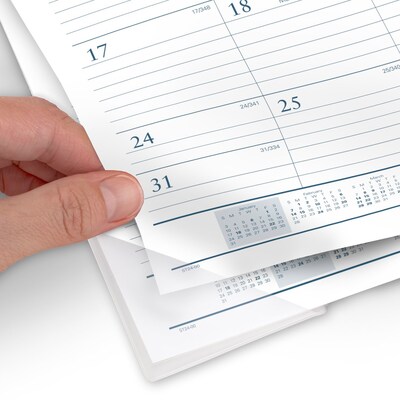 2027 AT-A-GLANCE Success 21.75" x 17" Monthly Desk Pad Calendar, White/Blue (ST24-00-27)