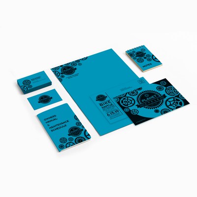 Astrobrights 65 lb. Cardstock Paper, 8.5" x 11", Celestial Blue, 250 Sheets/Ream, 8/Ream (WAU22861CT)