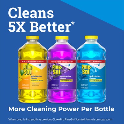 Pine-Sol Multi-Surface Cleaner/Degreaser, Lavender Clean Scent, 80 Fl. Oz. 3/Carton (60608CT)