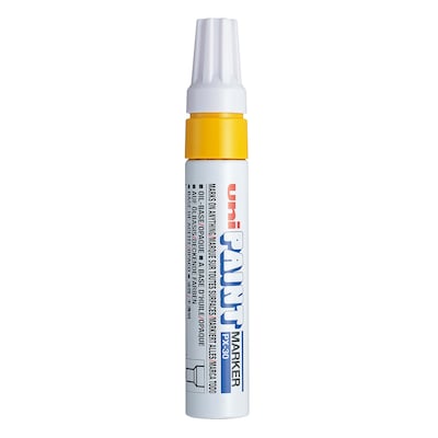uni PAINT PX-30 Oil-Based Paint Marker, Broad Line, Yellow (63735)