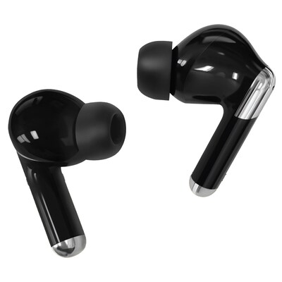 STUDIO PRO by FISHER Active Pro Wireless Noise Canceling Earbuds, Bluetooth, Black/Yellow (STW290A)