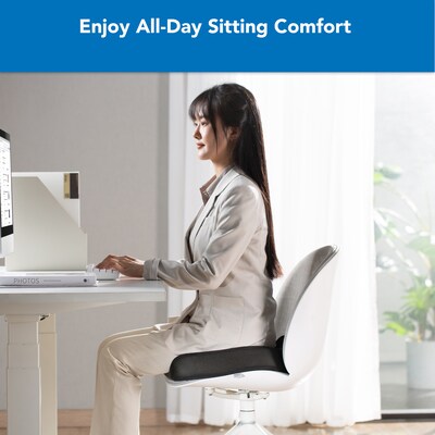 Mount-It! Ergo Collection Premium Memory Foam Seat Cushion, Black (MI-1103)