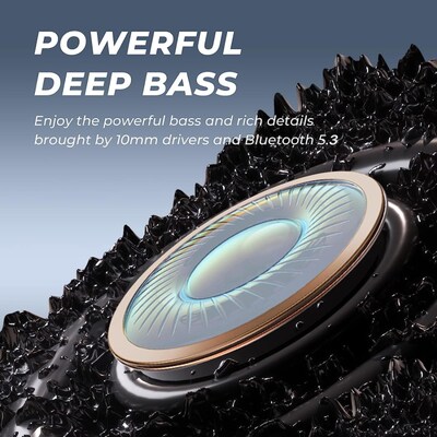 echelon Echo Open Earbuds True Wireless Open-Ear Clip-On Design, IPX5 Water Resistant Blue
