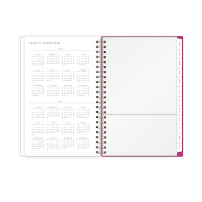 2026 Blue Sky Magenta Blooms 5" x 8" Weekly & Monthly Personal Planner (140947-26)