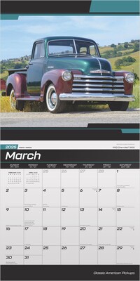 2025 BrownTrout Classic American Pickups 12" x 12" Monthly  Wall Calendar (9781975479886)