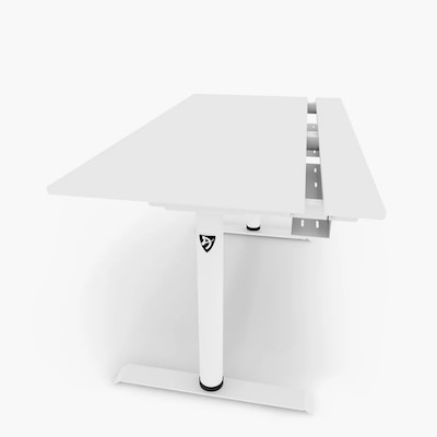 Arozzi Arena Nordico 55"W Electric Adjustable Standing Desk, White (ARENANRDWTWT)