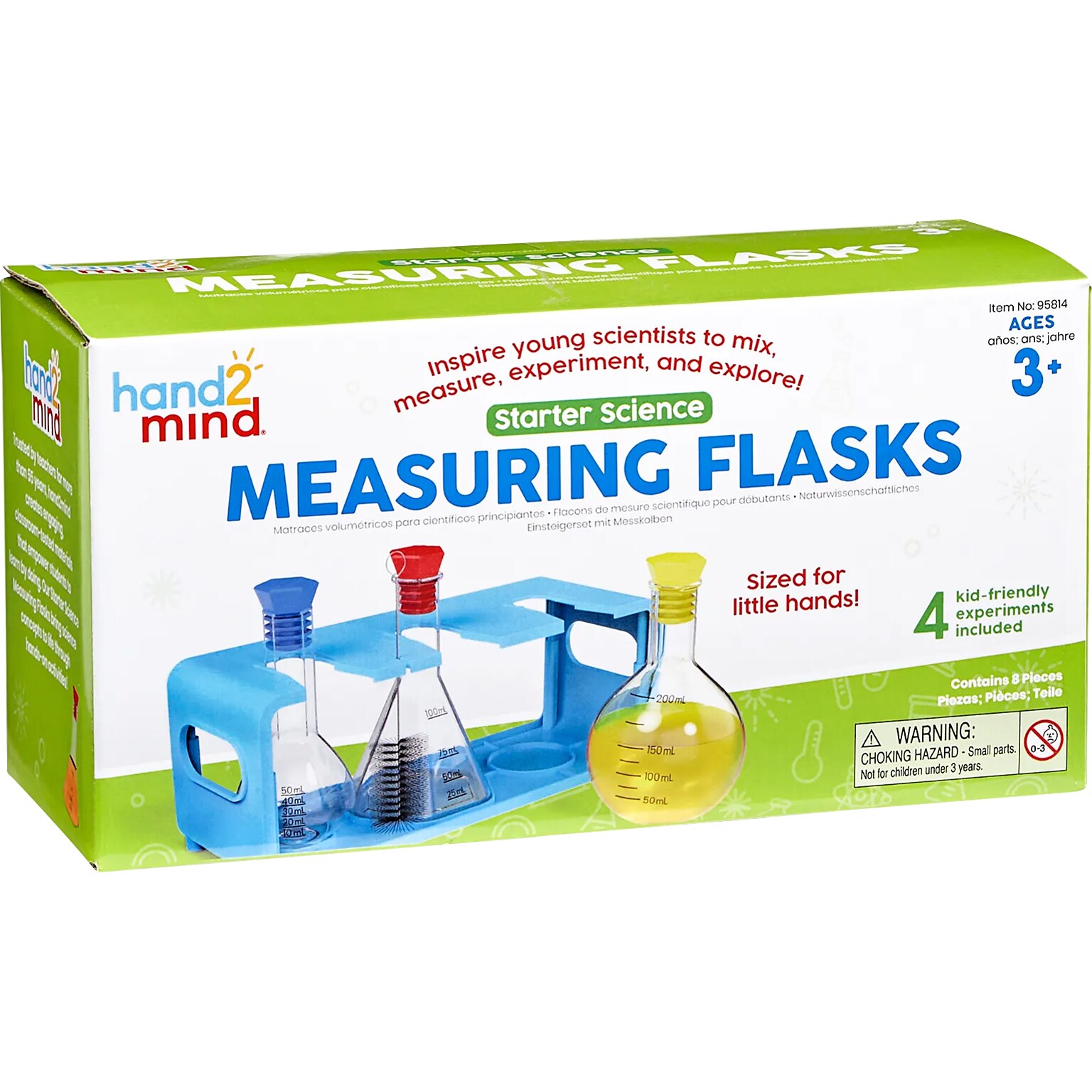 hand2mind Starter Science Measuring Flasks Set (IN95814)
