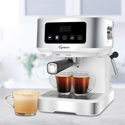 Capresso Cafe TS 2-Cups Pump/Automatic Espresso Machine, White (129.02)