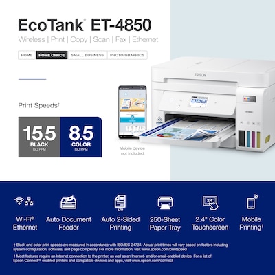 Epson EcoTank ET-4850 review: An above-average MFP with low running costs