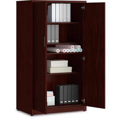 HON 10500 Series 5-Shelf Storage Cabinet, Mahogany (HON105299NN)