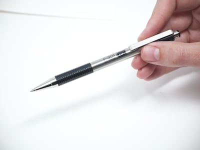 Zebra F-301 Retractable Ballpoint Pen, Fine Point, 0.7mm, Black Ink, 2 Pack (27112)