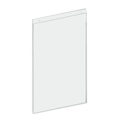 Azar® 14 x 8 1/2 Vertical Wall Mount Acrylic Sign Holder, Clear, 10/Pack