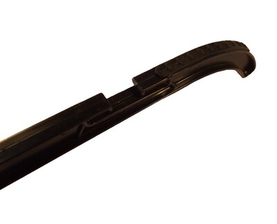 Nahanco 17" Plastic Heavy Weight Top Hanger, Black, 100/Carton (25500BHMG)
