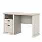 Bush Furniture Yorktown 50"W Home Office Desk with Storage, Linen White Oak (WC40423-03)