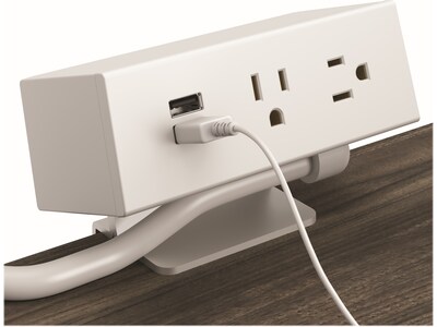 HON Power Distribution Module, 2-Outlet/2-USB (HPWRMOD2WC.SNW)