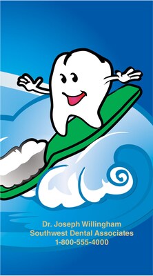 Custom Dental Wave Monthly Pocket Calendar & Vinyl