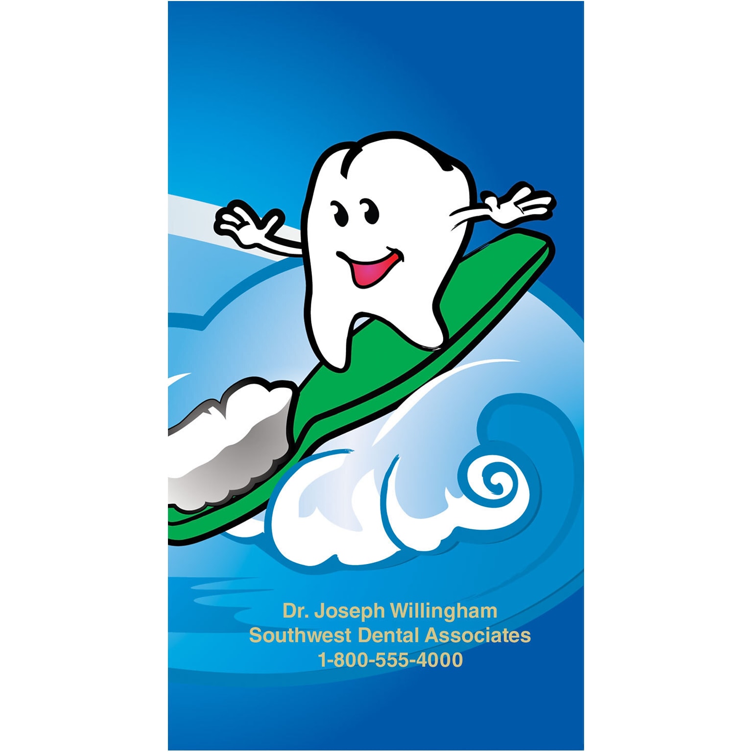 Custom Dental Wave Monthly Pocket Calendar & Vinyl
