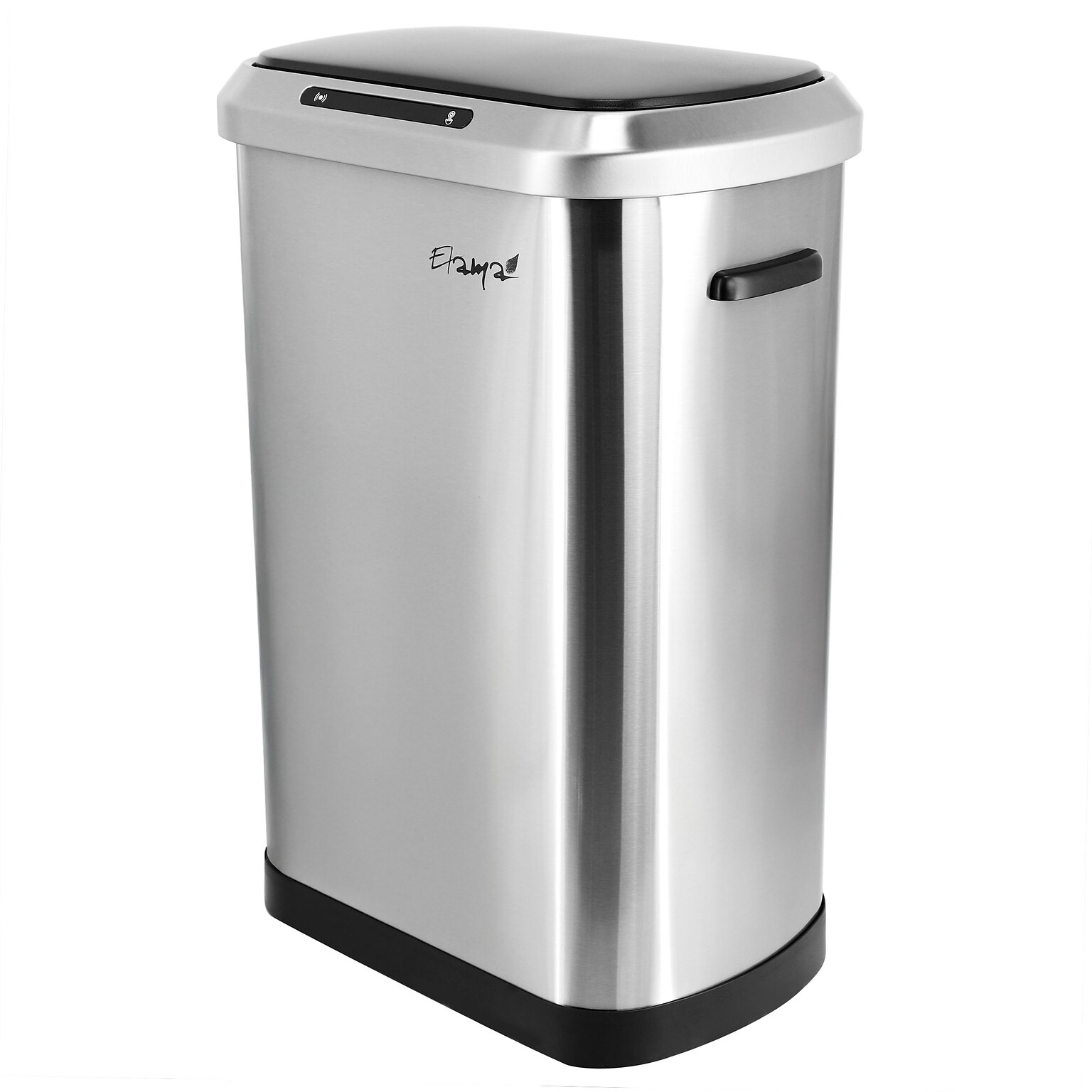 Elama Stainless Steel Indoor Sensor Trash Can, 13 Gallon, Silver (938122406M)