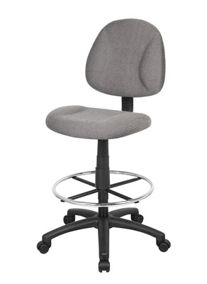 Boss Drafting Stool w/ Footring; Gray