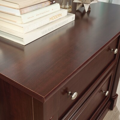 Sauder Palladia 2-Drawer Lateral File Cabinet, Letter/Legal Size, 37"W x 22"D, Select Cherry (412015)