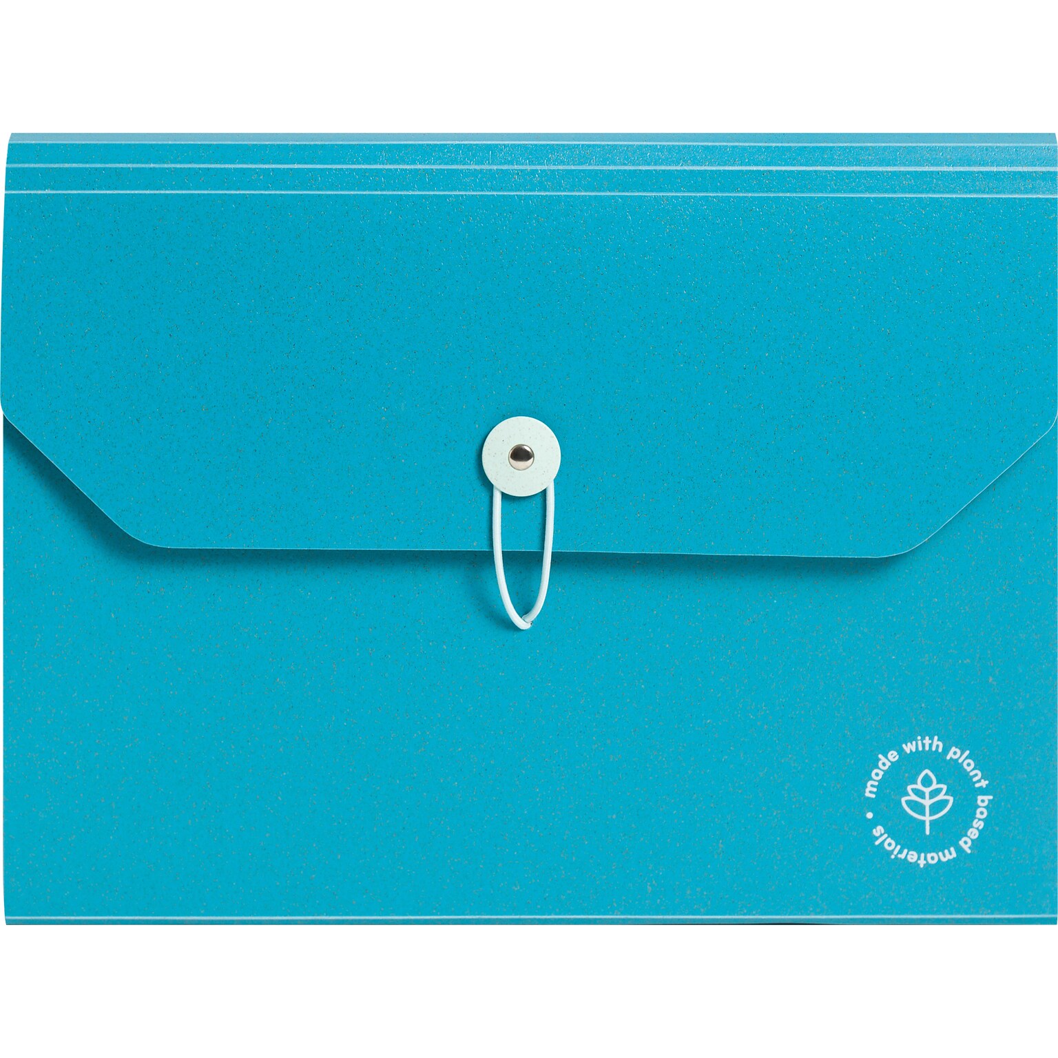 U Brands U-Eco Poly Expandable Folder, 13-Pocket, Letter Size, Ocean Blue (6594U01-12)