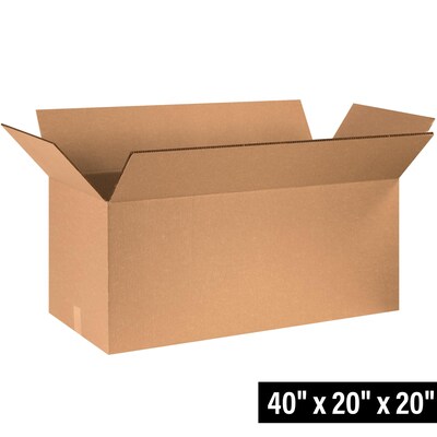 40 x 20 x 20 Heavy Duty Shipping Boxes, 48 ECT, Double Wall, 5/Bundle (HD402020DW)