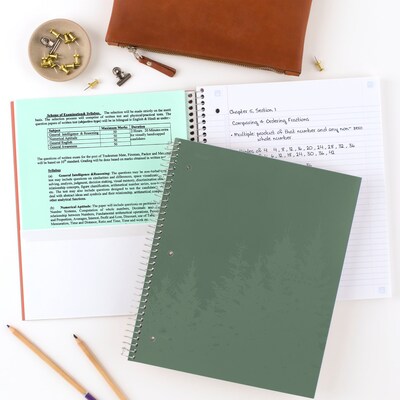 Five Star 1-Subject Notebooks, 8.5" x 11", College Ruled, 100 Sheets, Each (820053-22)