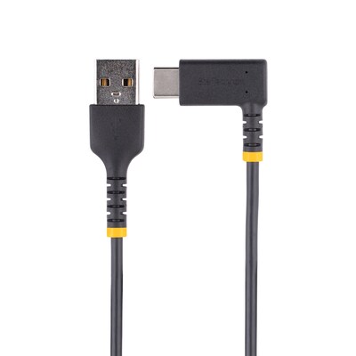 StarTech 0.5ft USB-A to USB-C Charging Cable, Male to Male, Black (R2ACR-15C-USB-CABLE)