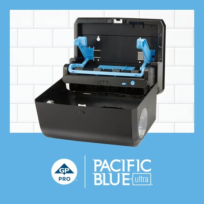 Pacific Blue Ultra Mini Hardwound Paper Towel Dispenser, Black (54518)