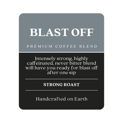 Copper Moon Blast Off Beans Coffee, Strong Roast, 32 oz. (260120)