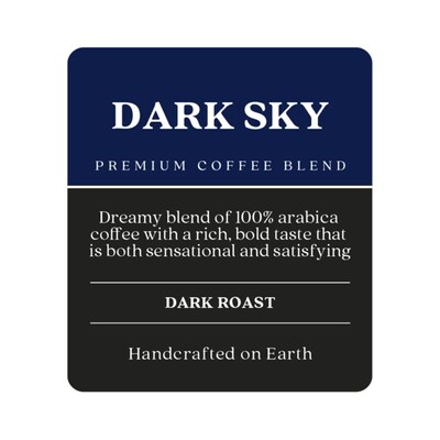 Copper Moon Dark Sky Ground Coffee, Dark Roast, 12 oz. (205335)