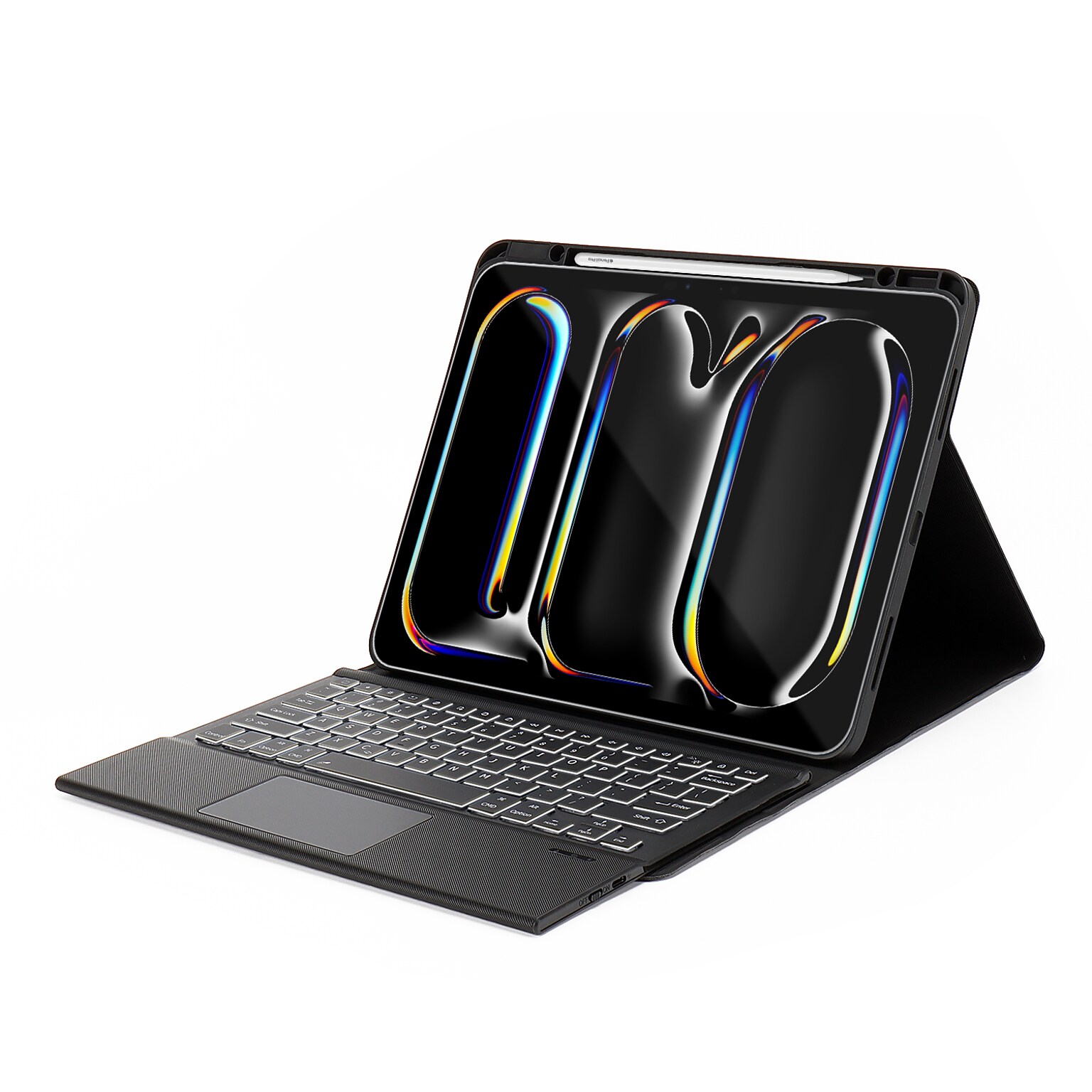 SaharaCase Navigate Series Keyboard Case for iPad Pro 13 (M4 2024/M5 2025), Scorpion Black (TB00388)