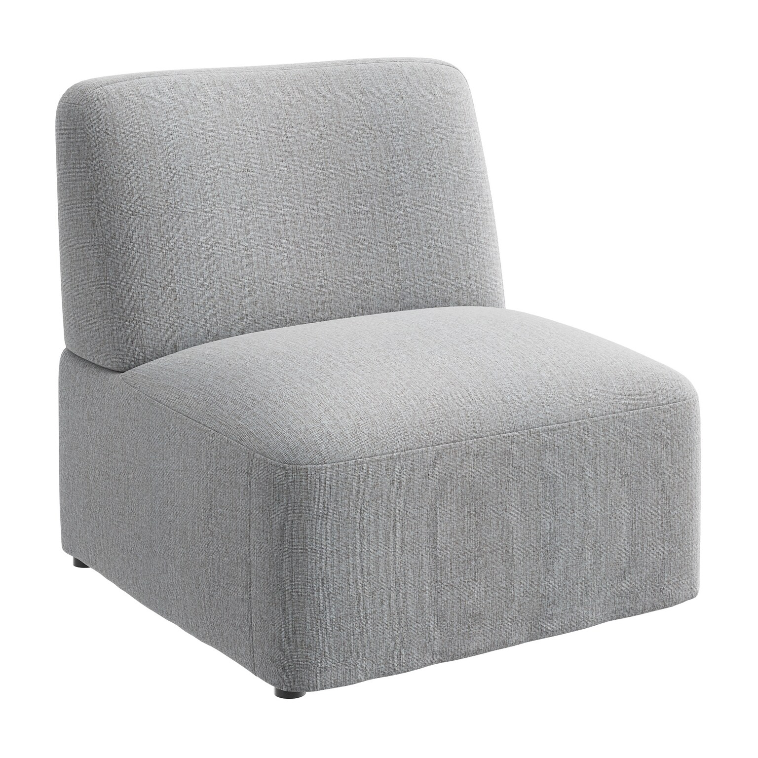 Bush Business Furniture Assemble Modular Lounge Chair, Armless, Fog Fabric (ASM130FGF-03)