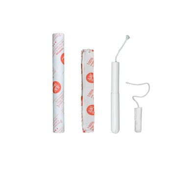 Aunt Flow Regular Absorbency Cotton Tampons, Cardboard Applicator, 500/Carton (AF-TAMP-UNVL-500)