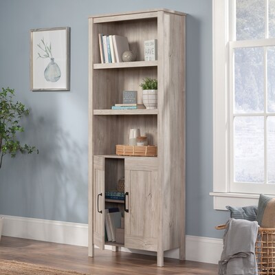 Sauder Select 72"H 5-Shelf Bookcase, Chalk Oak (434879)