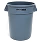 Coastwide Professional™ Plastic Trash Can with no Lid, Gray, 32 Gal. (CW50716)