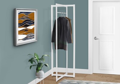 Monarch Specialties Inc. Coat Tree, White, Metal (I 2151)